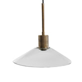 Warmstead Furniture - Ashley Furniture - Chaness Lighting - Glass Pendant Light (1/CN) / Clear/Brass - L000718